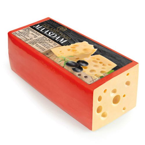 Swiss type cheeses: MAASDAM, EMMENTAL