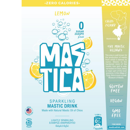 NATURAL LEMON MASTICA SPARKLING DRINK