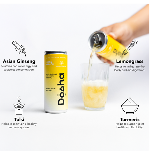 DOSHA - Lemon & Peach - Ancient Indian Wellbeing drink
