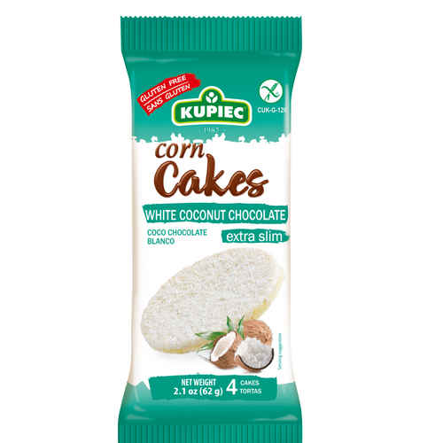 COATED RICE AND CORN CAKES WITH SPRINKLES