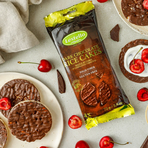 Lestello Dark chocolate rice cakes