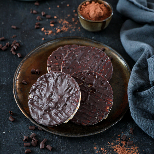 Lestello Dark chocolate rice cakes