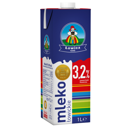 Milk lowickie UHT 3,2% 1L