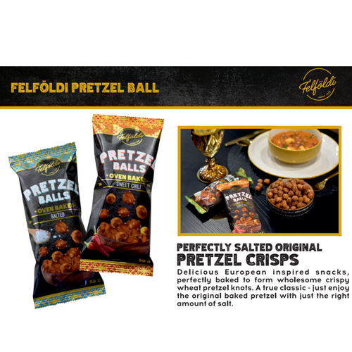 Salty and spicy pretzels and pretzel balls