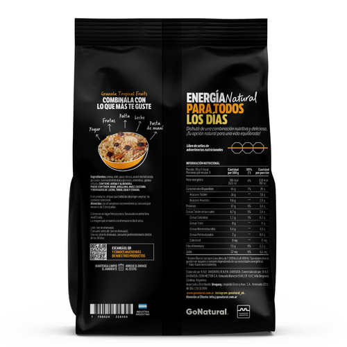 Granola Tropical Fruits Go Natural