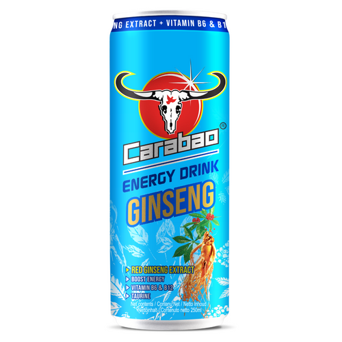 CARABAO CARBONATED ENERGY DRINK WITH GINSENG 250ML