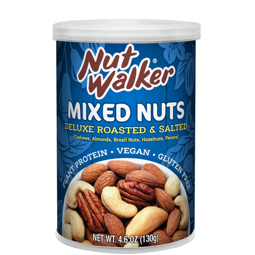 Nut walker, Deluxe roasted & salted mixed nuts