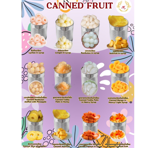 Thai Canned Fruits Thai Canned Vegetables Thailand good tastes Best qaulity