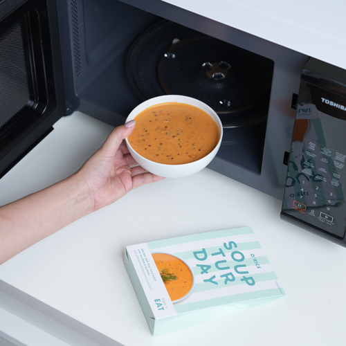 SOUPTURDAY BROWN HOM MAILI RICE SOUP with SALMON & QUINOA