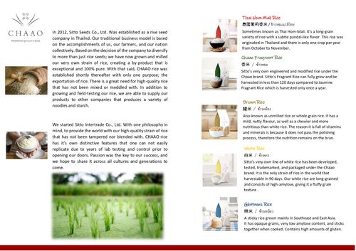 Brochure CHAAO RICE