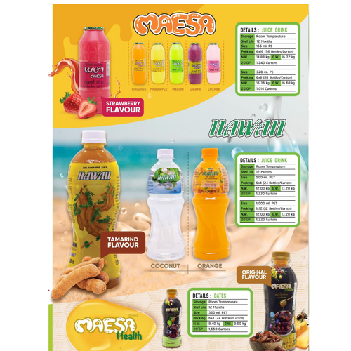 Flavoured drink with Nata de coco