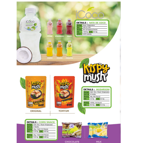 Flavoured drink with Nata de coco