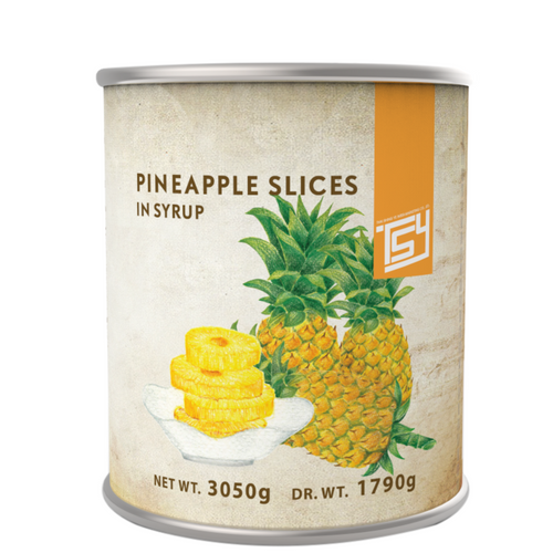 Canned pineapple slices in light syrup