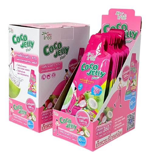Coconut jelly - Lychee