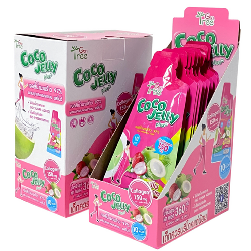 Coconut jelly - Lychee