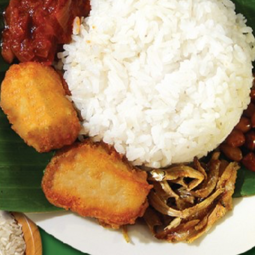 Frozen Nasi Lemak/ Coconut Rice with Fish Fritter