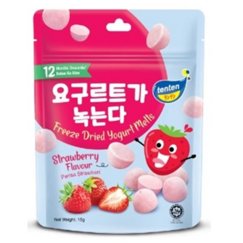 TENTEN FREEZE-DRIED YOGURT MELTS - STRAWBERRY