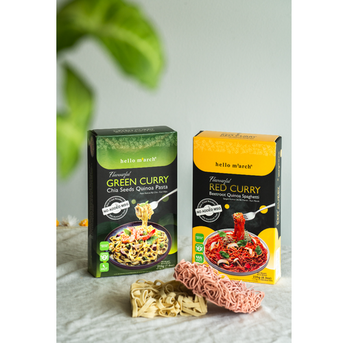 Hello M'arch Daily Queen Quinoa Noodle Meal Kit (Assorted Flavour)