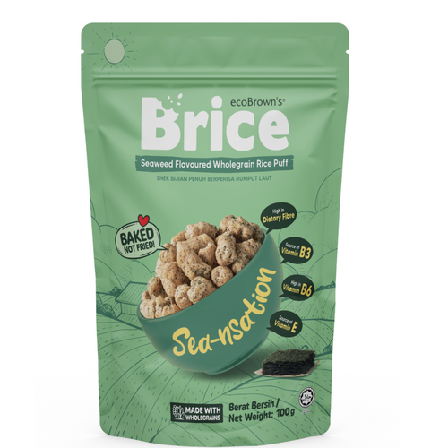 ecoBrown's BRICE Seaweed Wholegrain Snack