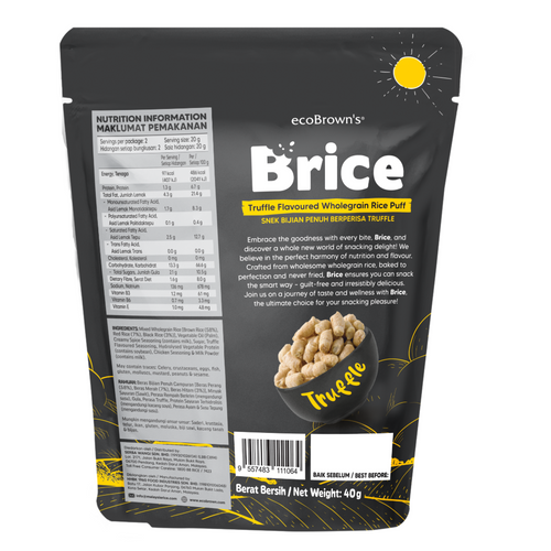 ecoBrown's BRICE Truffle Wholegrain Snack