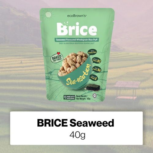 ecoBrown's BRICE Seaweed Wholegrain Rice Snack