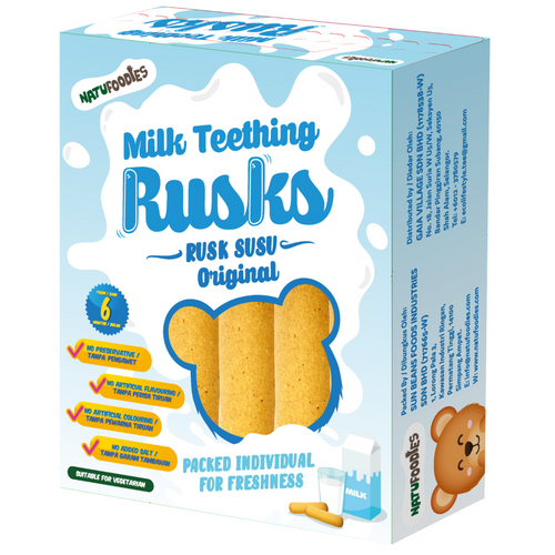 Natufoodies Milk Teething Rusks - Original / Red Quinoa 90g