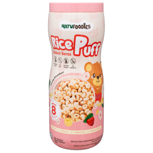 Natufoodies Rice Puff - Blueberry / Orange Peach / Banana Strawberry / Mango 60g