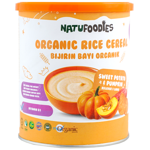 Natufoodies Organic Rice Cereal - Multigrain / Banana & Beetroot / Sweet Potato & Pumpkin 200g