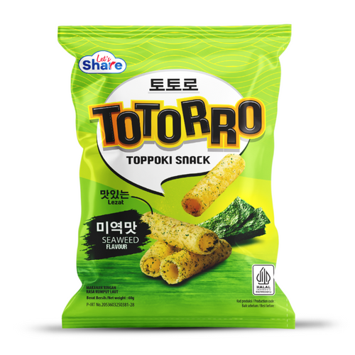Totorro Snack Sweet Balado Flavor / Seaweed Flavor 60g