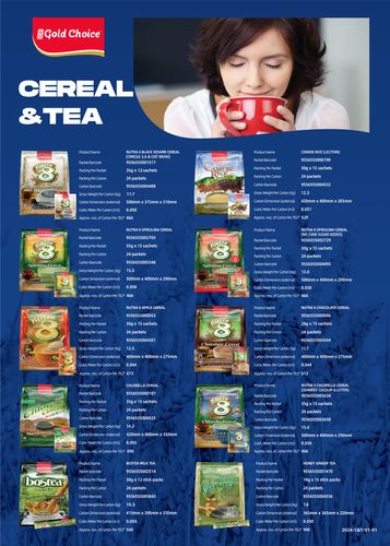 Cereal and Tea Products