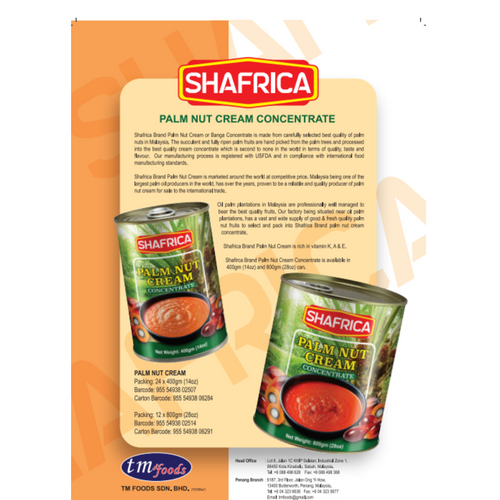 Canned Palm Nut Sauce Concentrate