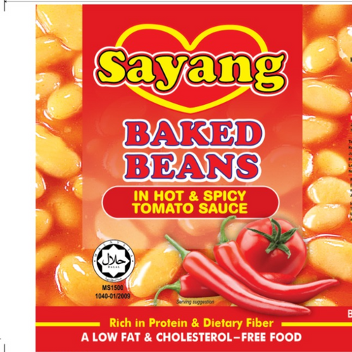 Canned Baked Beans in Hot & Spicy Tomato Sauce