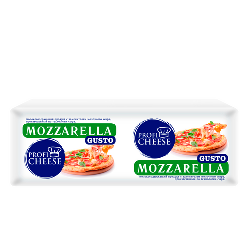 Mozzarella with milk fat substitute