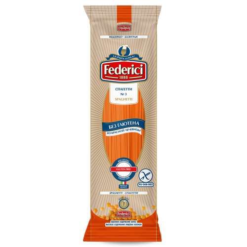 Federici №3 Spaghetti gluten-free from Red Lentils, 250g