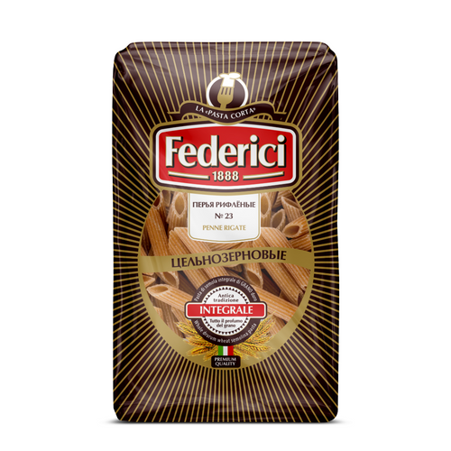 Federici №23 Penne rigate whole-grain, 400g