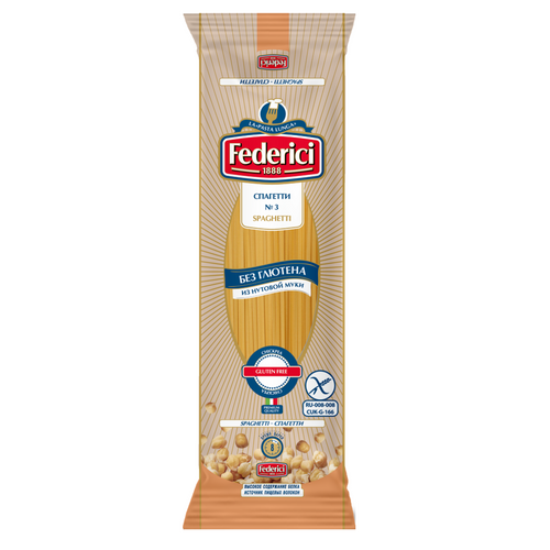 Federici №3 Spaghetti gluten-free from Chickpea, 250g