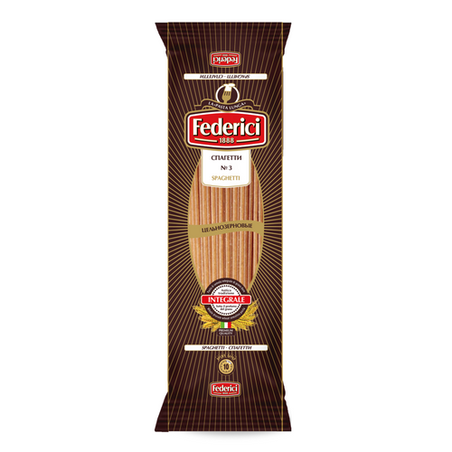 Federici №3 Spaghetti whole-grain, 250g