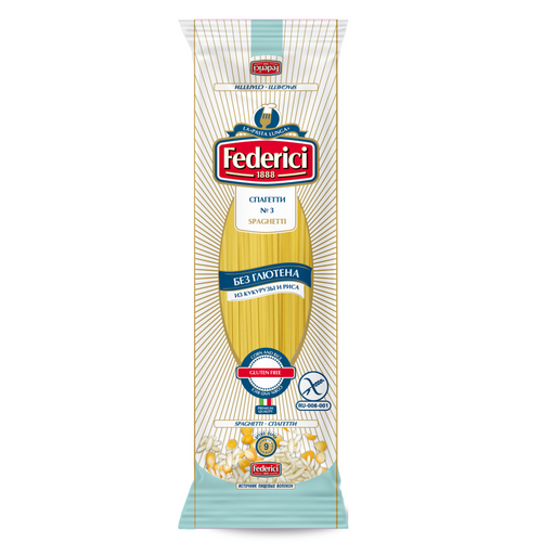 Federici №3 Spaghetti gluten-free from Corn and Rice, 400g