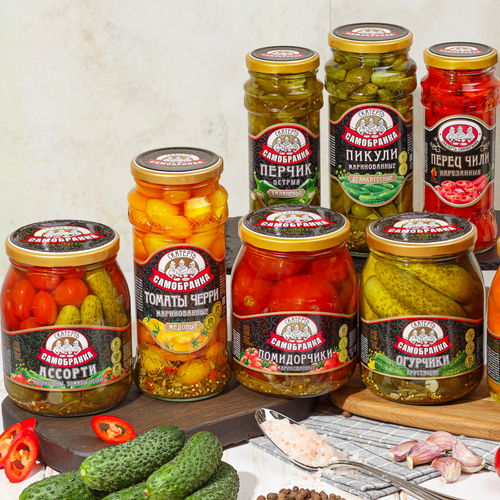 Marinated gherkins 