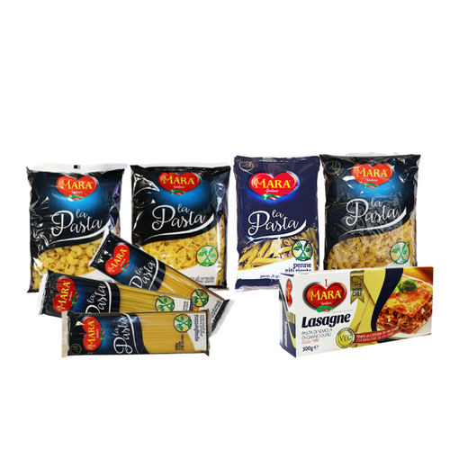Mara Pasta (Penne, Spaghetti, Spaghettini, Linguine, Chifferi, Fusilli, Farfalle, Lasagne)