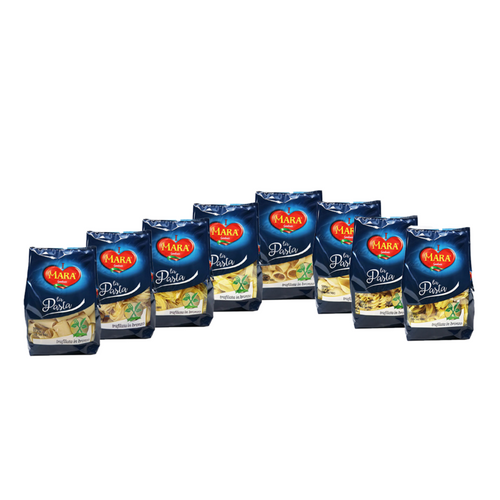 Mara Pasta ( Tagliatelle, Pappardelle, Calamarata, Conchiglioni, Angel Hair, Fusilloni, Fettuccine, Paccheri))