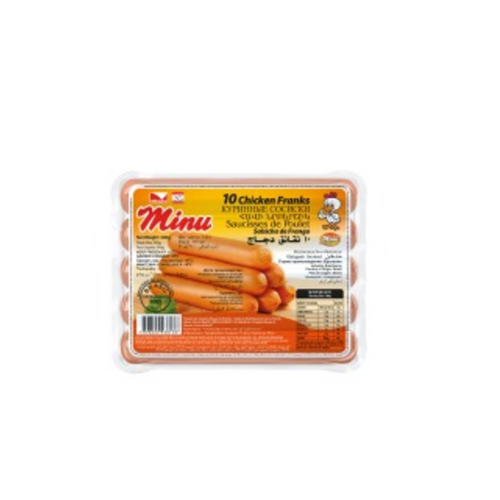 FROZEN CHICKEN FRANKS - MINU, ROYAL AND MINAL BRANDS