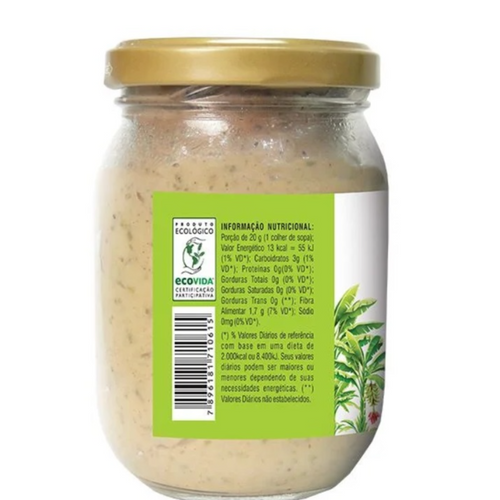Biomassa de banana verde orgânica