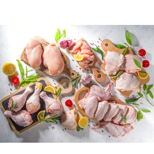 Frozen chicken cuts