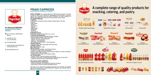 FRAIS CAPRICES PRODUCTS CATALOG