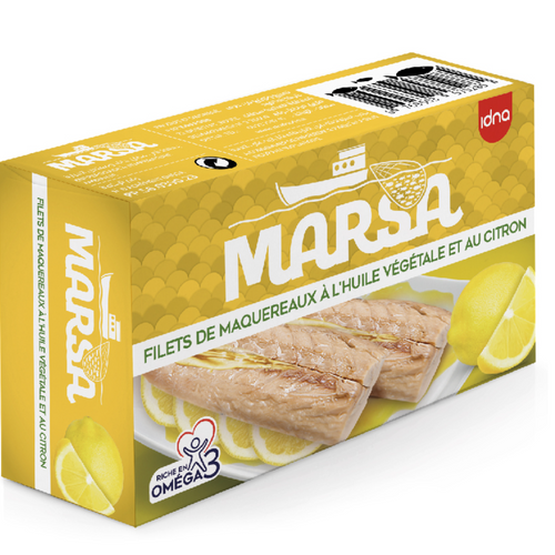 Marsa – Mackerel Fillets with Vegetable Oil and Lemon (125g)