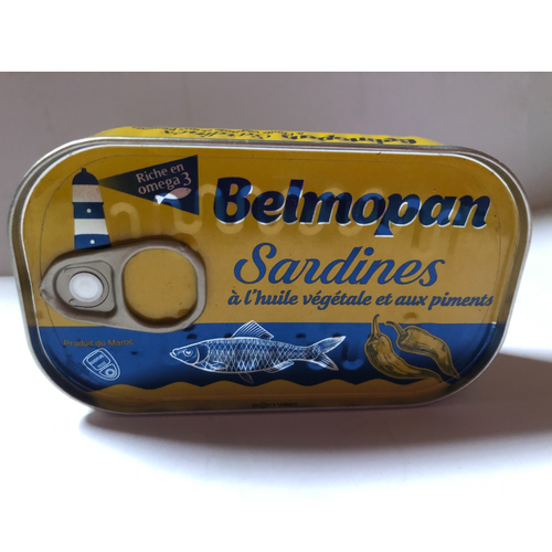 CANNED SARDINE IN VEGETABLE OIL AND PAPPERS