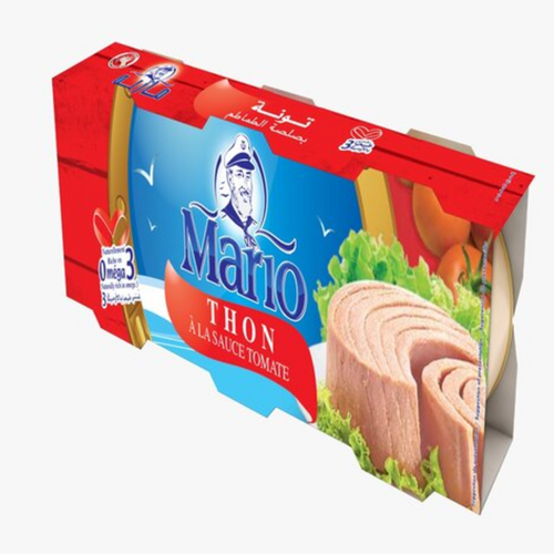 Tripack Mario brand Tuna whole in tomato sauce 240g(3x80g)