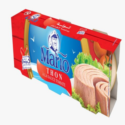 Tripack Mario brand Tuna whole in tomato sauce 240g(3x80g)