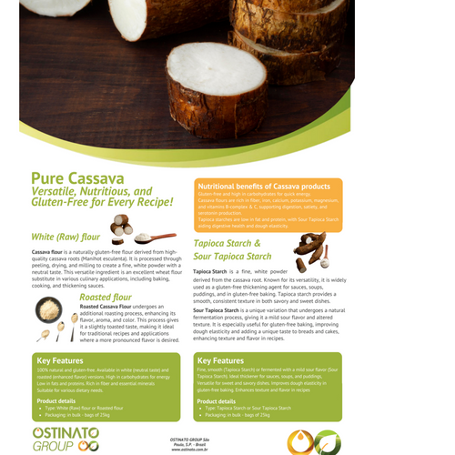 WHITE CASSAVA FLOUR & ROASTED CASSAVA FLOUR